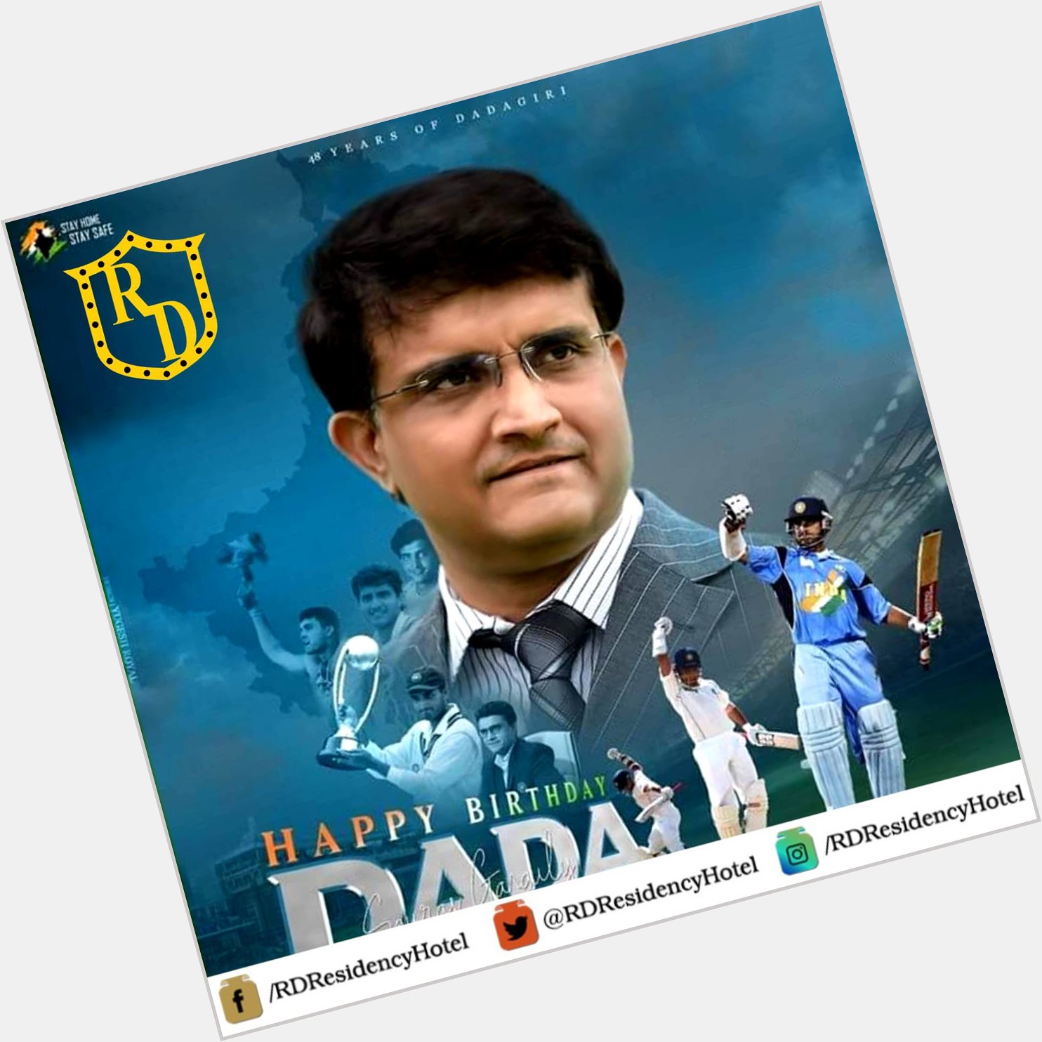   to the cricketer Saurav Ganguly.   