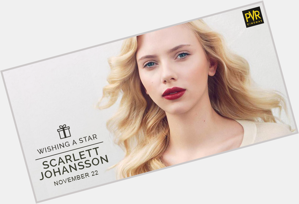 Actress, model and singer Scarlett Johansson turns 31 today. We wish her a very happy birthday.  