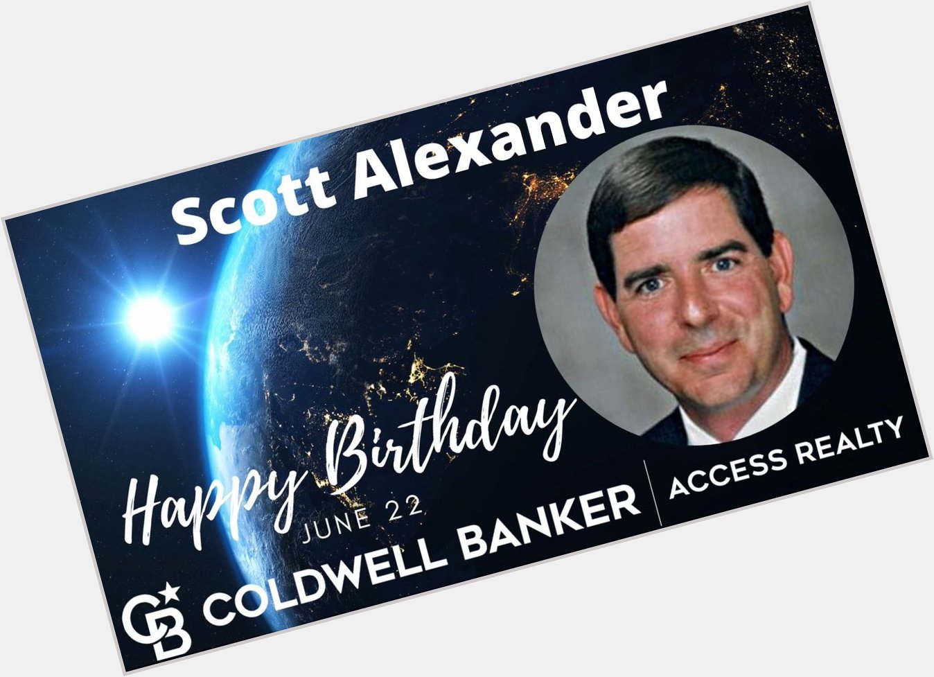 Happy Birthday to Scott Alexander, Managing Broker of our Kingsland office! 