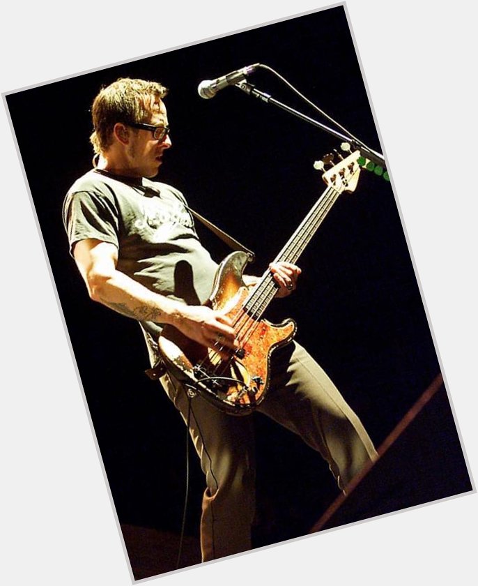 Happy Birthday bass player Scott Shriner. Shot at the messageer Center, Camden, NJ July 2002 