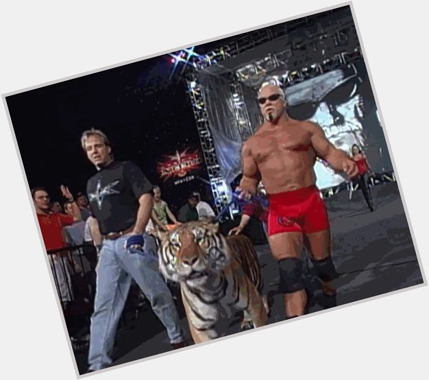 Legend has it this tiger woke up the next morning with a proficiency in mathematics. Happy Birthday, Scott Steiner. 