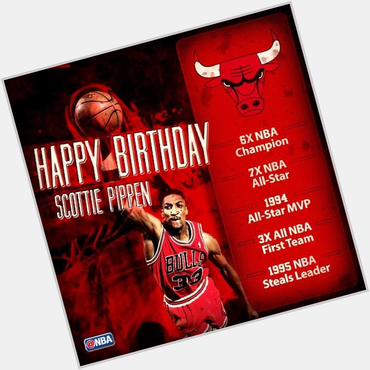 Happy 49th Birthday to one of the best defensive players of all-time and member of the Dream Team. SCOTTIE PIPPEN!!!! 
