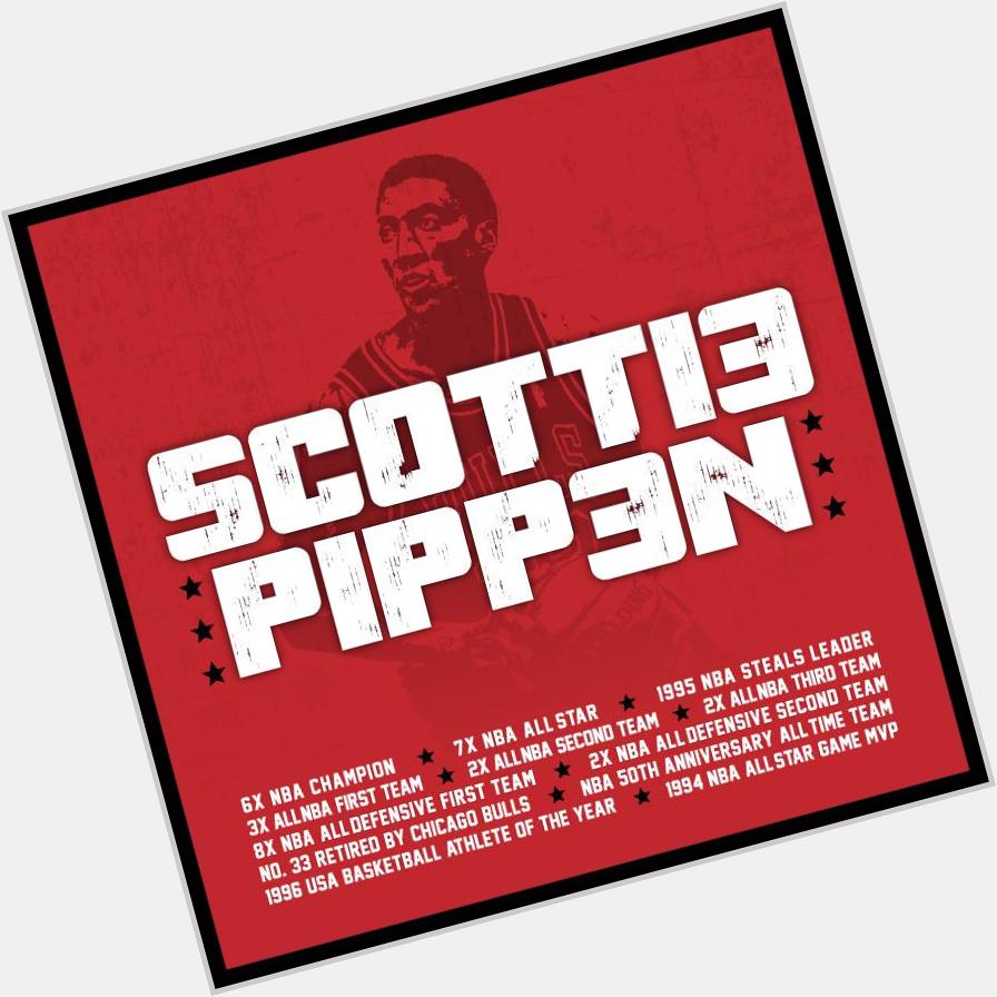  A custom logo & a very happy birthday to 6 time NBA champion Scottie Pippen!   