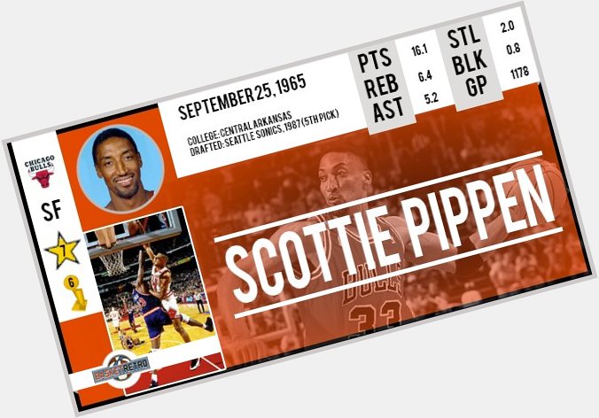 Happy birthday Scottie Pippen    