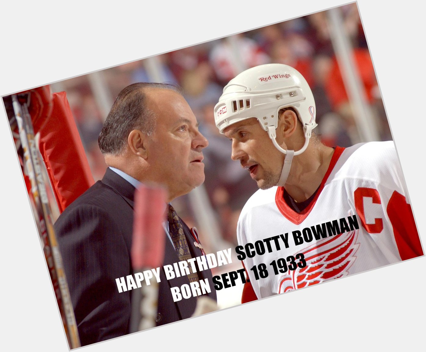  Happy birthday to former DetroitRedWings coach Scotty Bowman! 