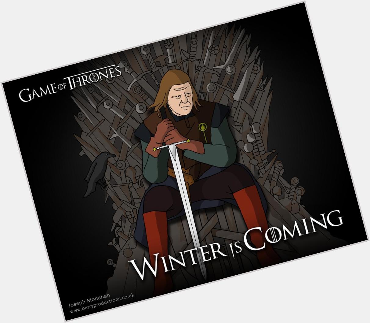 Happy birthday to fellow Yorkshire man, Sean Bean! Here\s my picture of him as trusty Ned Stark!  