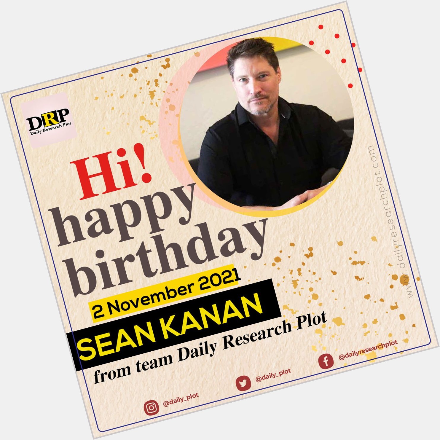 Happy Birthday!
Sean Kanan 