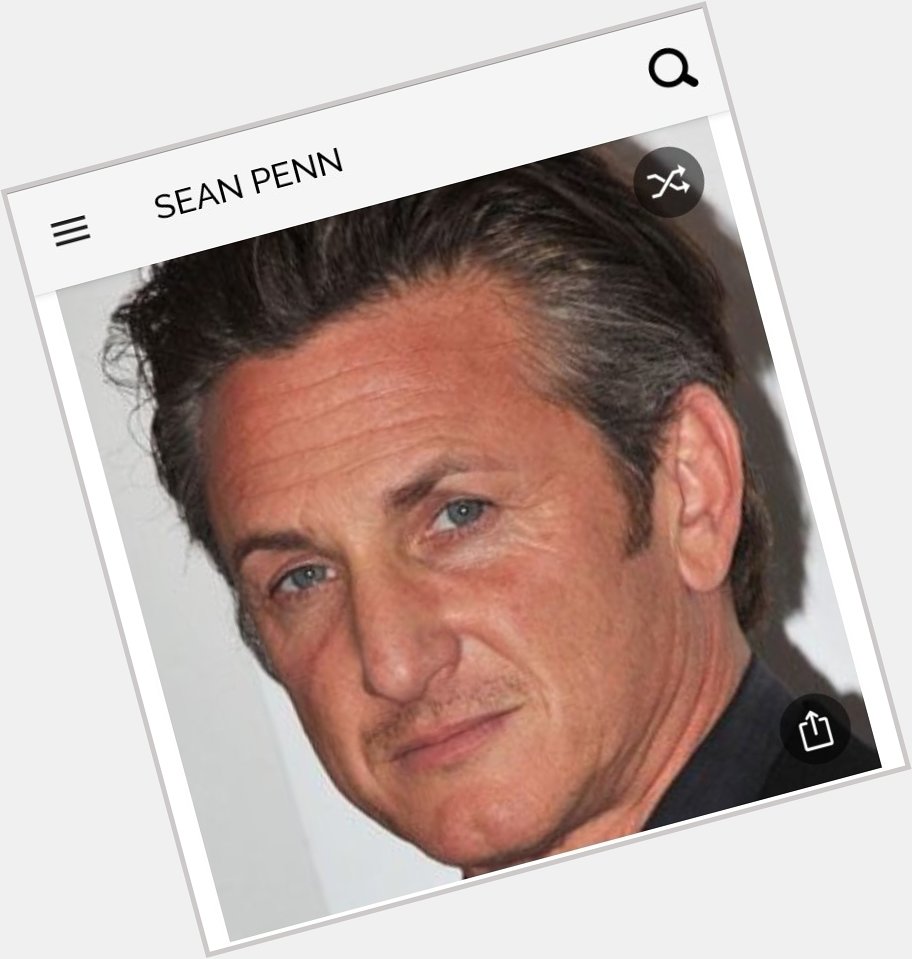 Happy birthday to this great actor.  Happy birthday to Sean Penn 