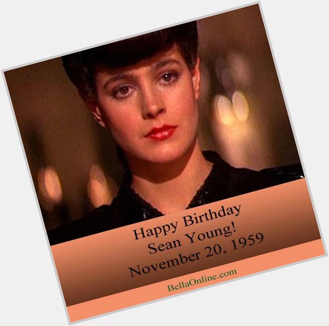 Happy Birthday to Sean Young, born November 20, 1959! What do you know her from? 