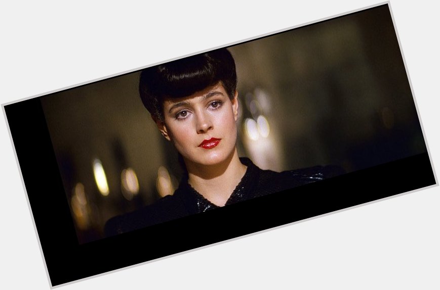Happy birthday Sean Young, whom I first saw as Rachael in Blade runner. 