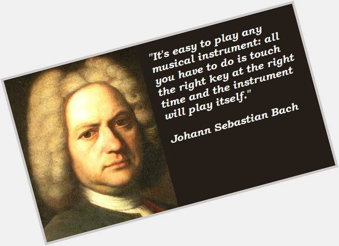 Happy birthday to Johann Sebastian Bach! via 