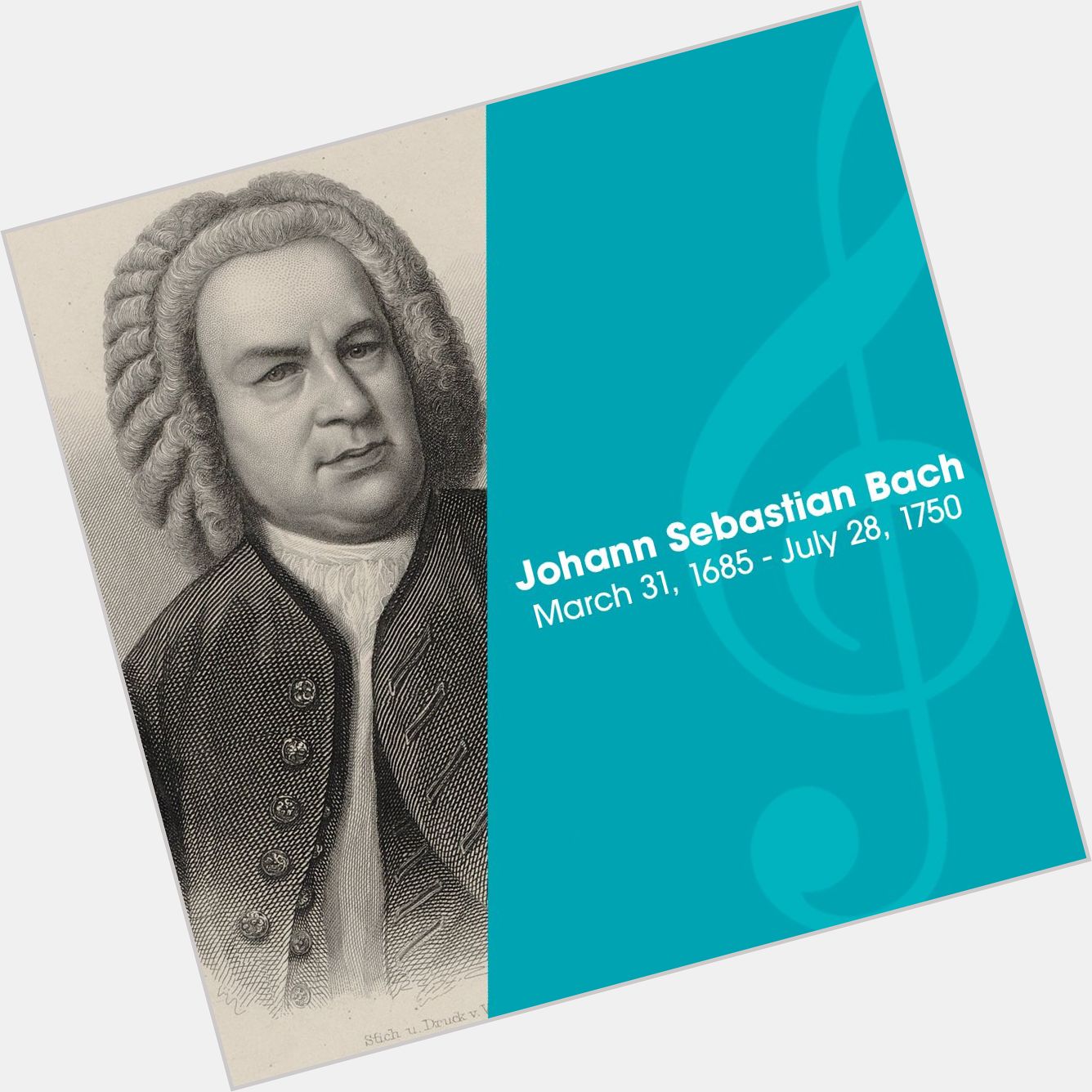 Happy birthday Johann Sebastian Bach! 