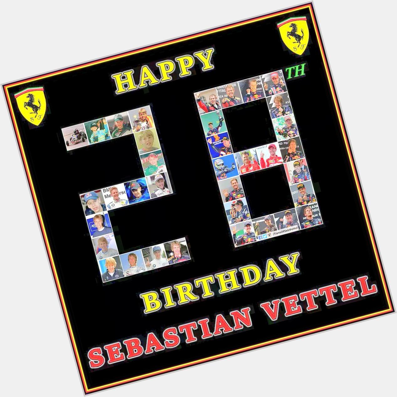 Happy Birthday one of the greatest F1 pilots in the world.
Sebastian Vettel German   