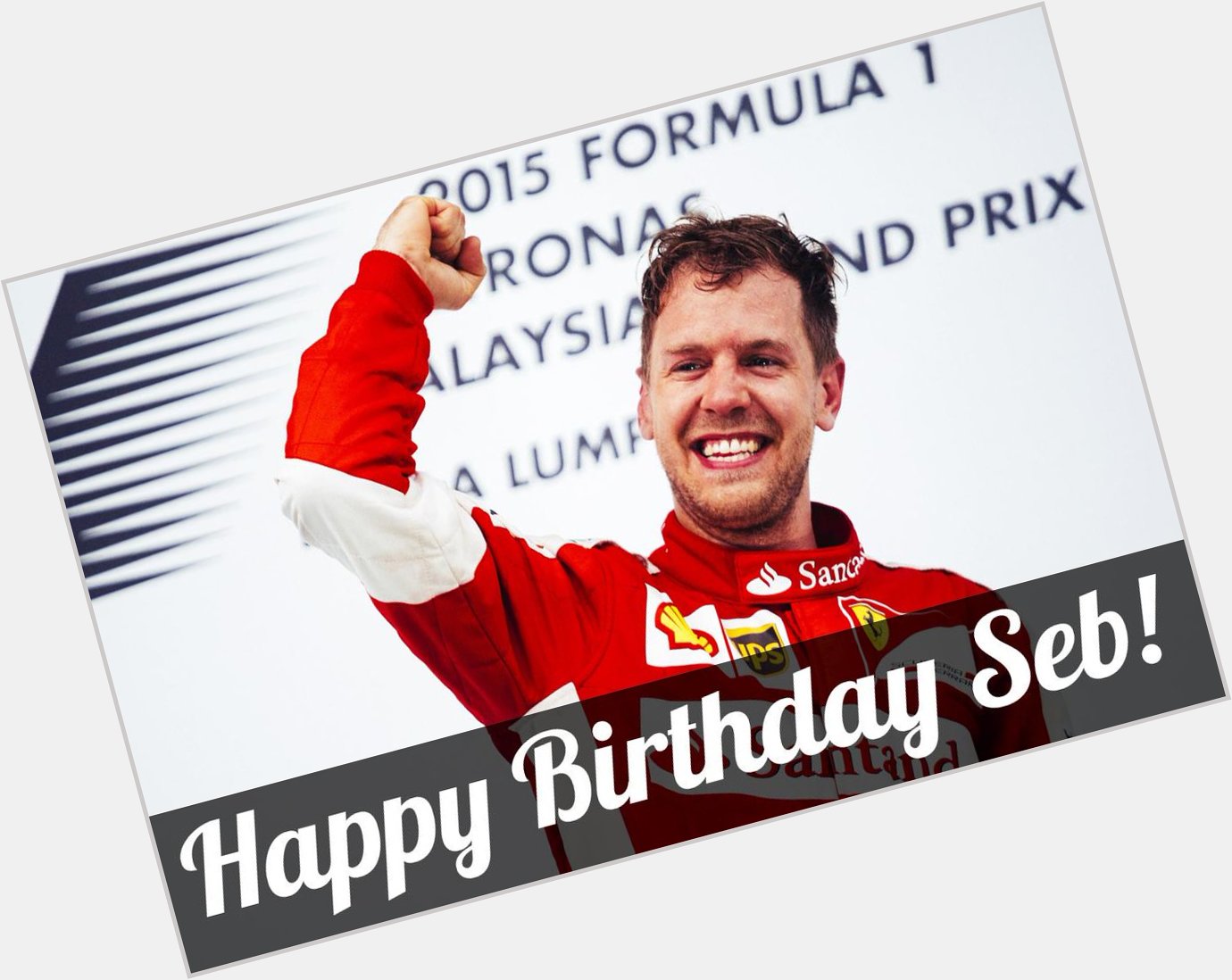 A Happy Birthday to Sebastian Vettel, who turns 28 today.  