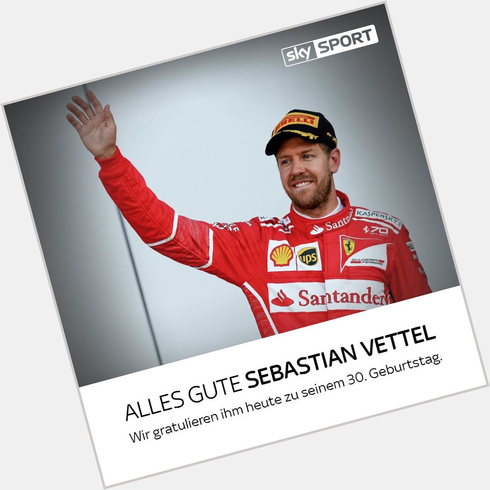 Der vierfache Sebastian Vettel feiert heute seinen 30. Geburtstag - Happy Birthday! 