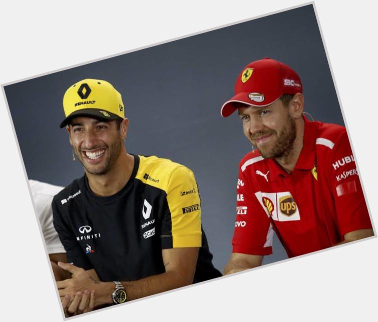 Happy birthday danny ric but literally how is he only 2 years younger than sebastian vettel 