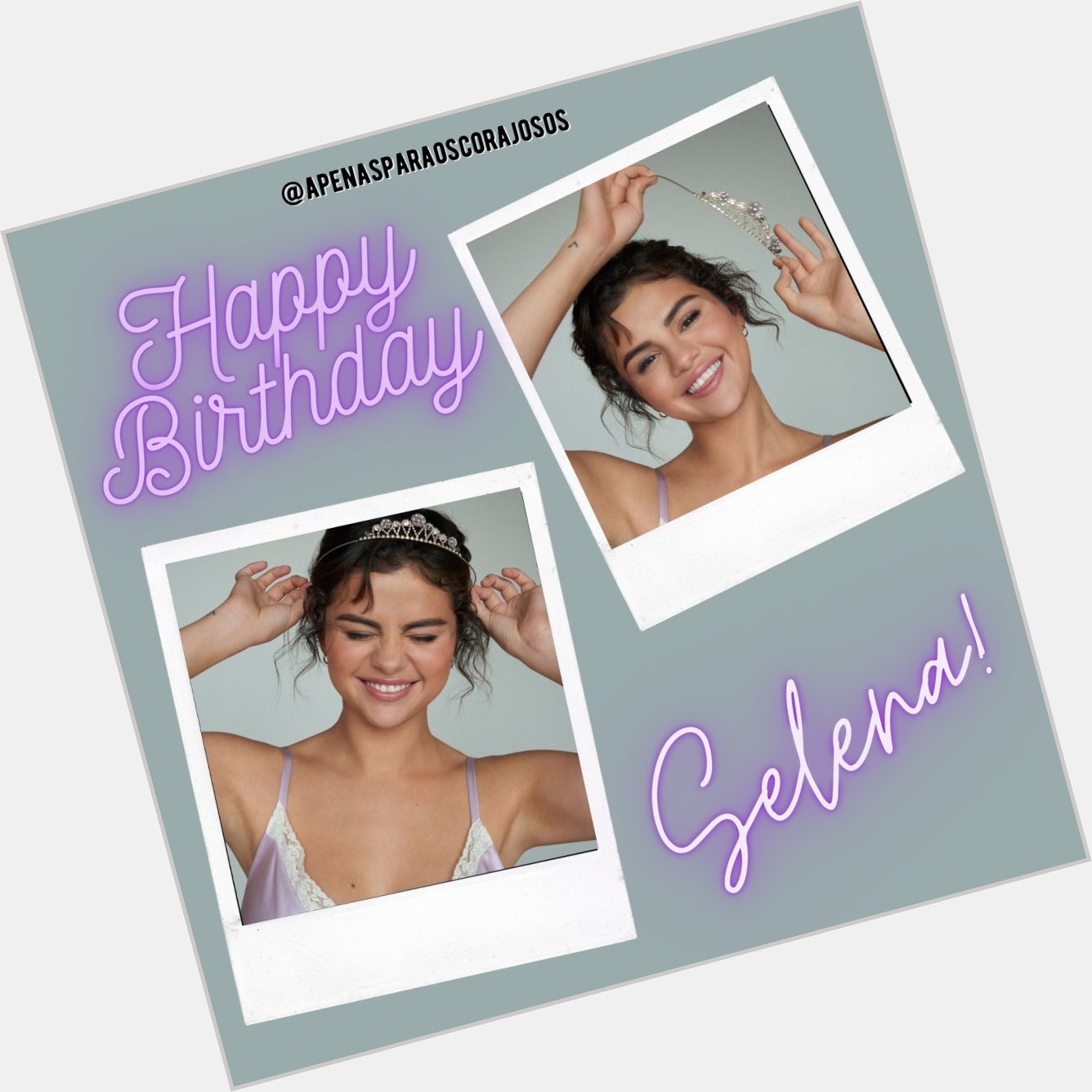 Selena Gomez completa hoje, 29 anos. Parabéns rainha!  HAPPY BIRTHDAY SELENA 