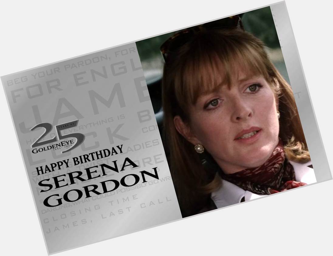 Happy birthday to Serena Gordon, who played MI6\s therapist Caroline in  