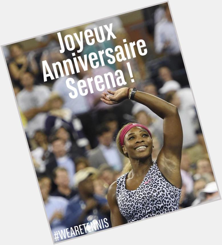 Happy Birthday Serena Williams! La n°1 mondiale passe le cap des 33 ans aujourdhui. 