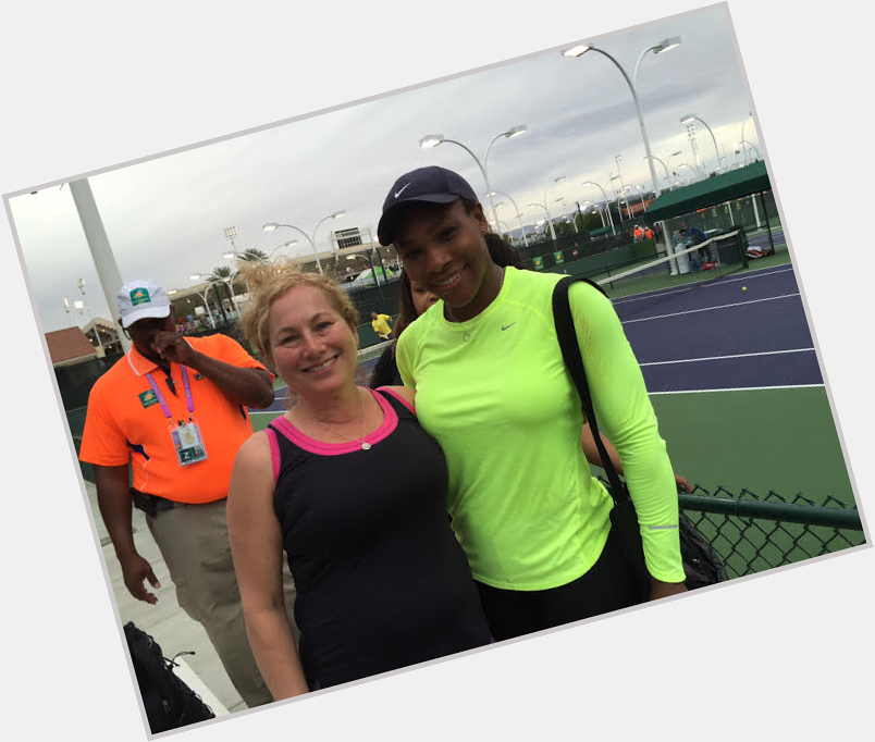 Happy Birthday to our friend Serena Williams! Check out winner Donna hanging out with her at the BNP Paribas Open! 