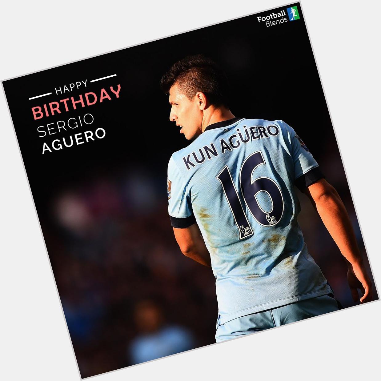 Happy 27th Birthday to Manchester City\s and Argentina\s striker SERGIO AGUERO!    