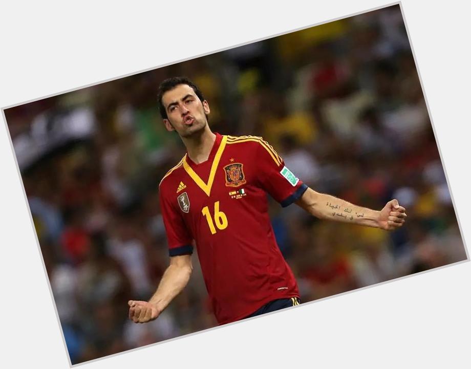 Happy birthday to Sergio Busquets. The Spain and Barcelona midfielder turns 27 today. 