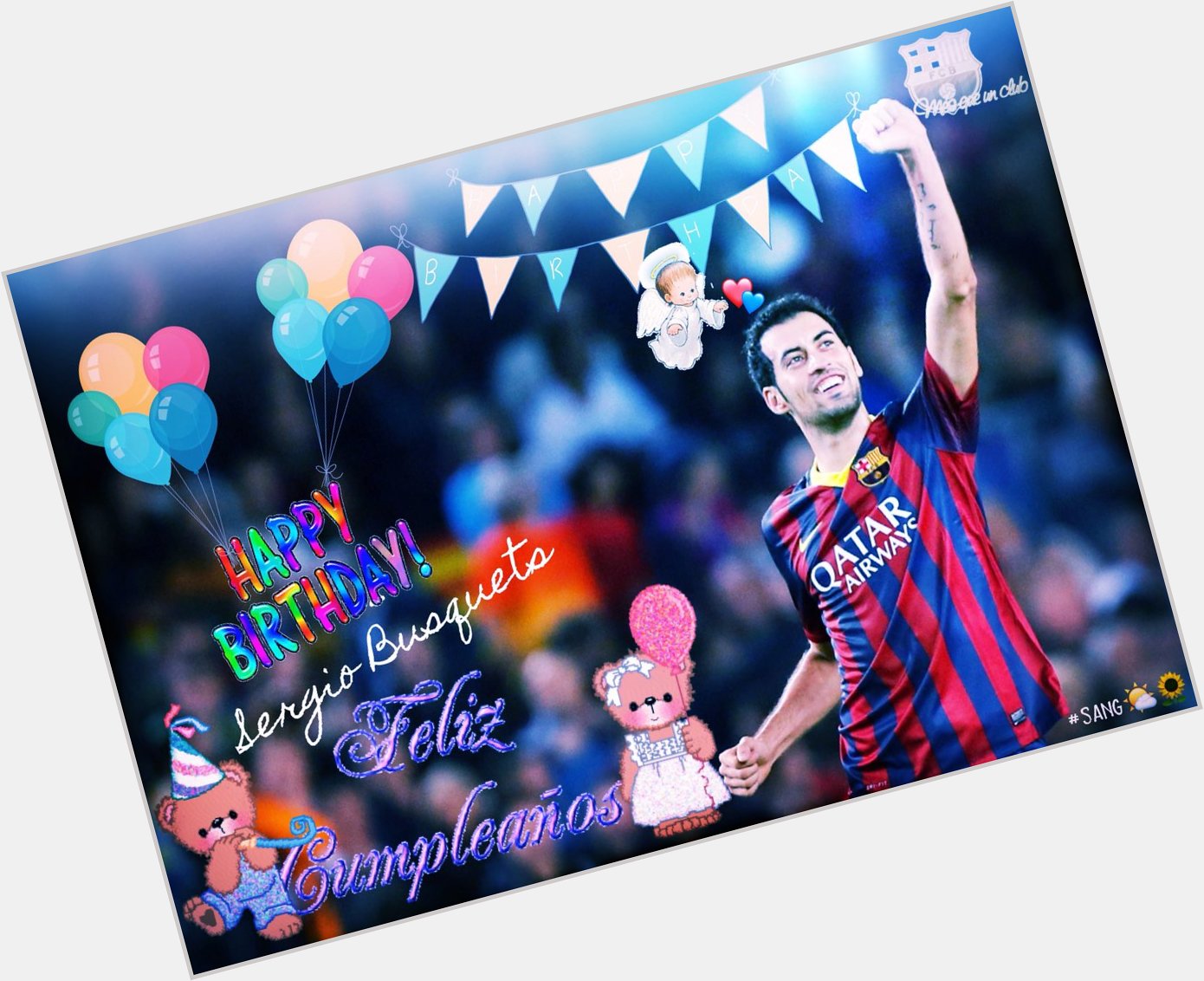 Happy birthday to one of my favourite player ever,Sergio Busquets     Love you so much 