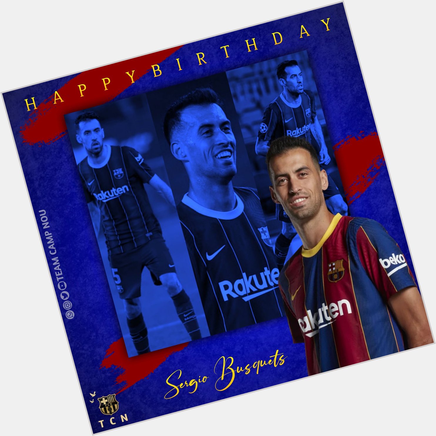     Happy birthday Sergio Busquets! Enjoy this day!   