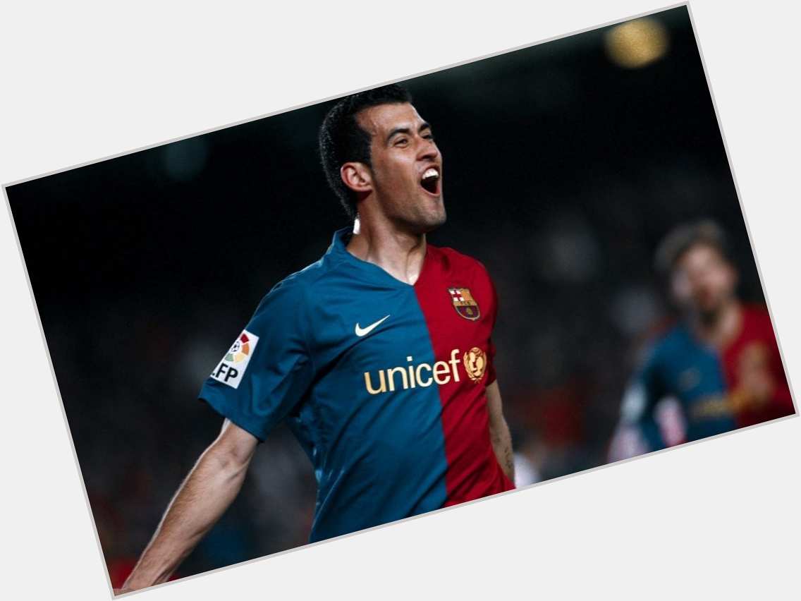 Happy birthday  to Sergio Busquets who turns 3  3  years old today.   