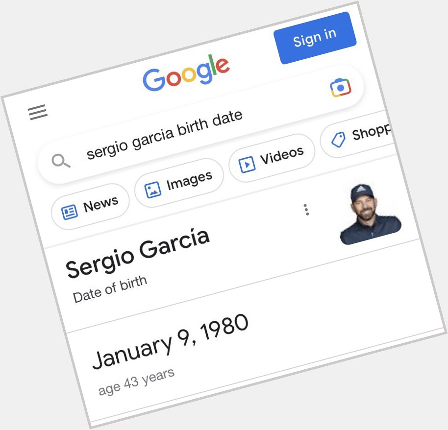 Apparently it s Sergio Garcia s birthday . We will NOT be wishing him a Happy Birthday. 