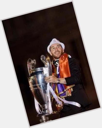  Happy Birthday Captain Sergio Ramos , Champion , Real Madrid Hero; Thanks for La Decima \" 