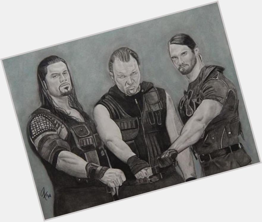  Happy Birthday to Seth Rollins! Hand drawn in charcoal.  