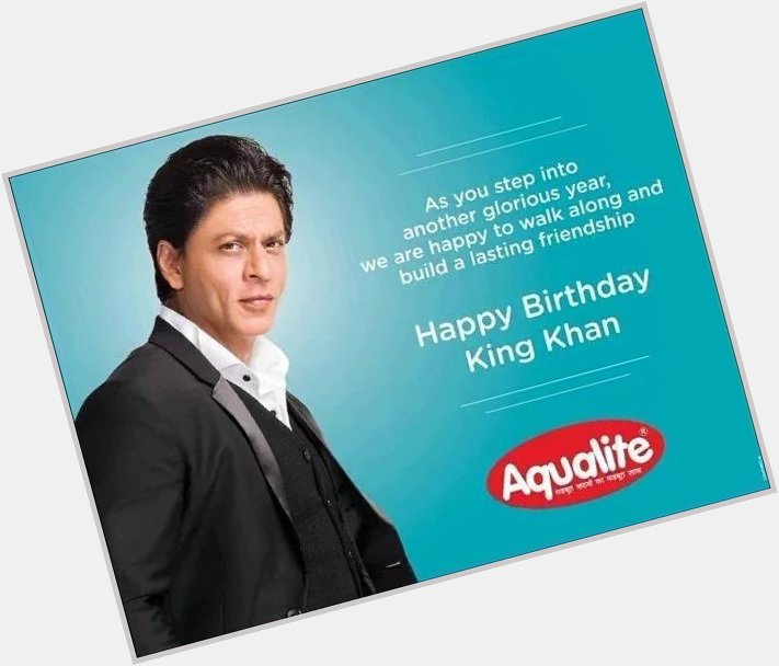 Acqalite Wishing Shah Rukh Khan a Happy birthday - New Ad print.
SRK Day 