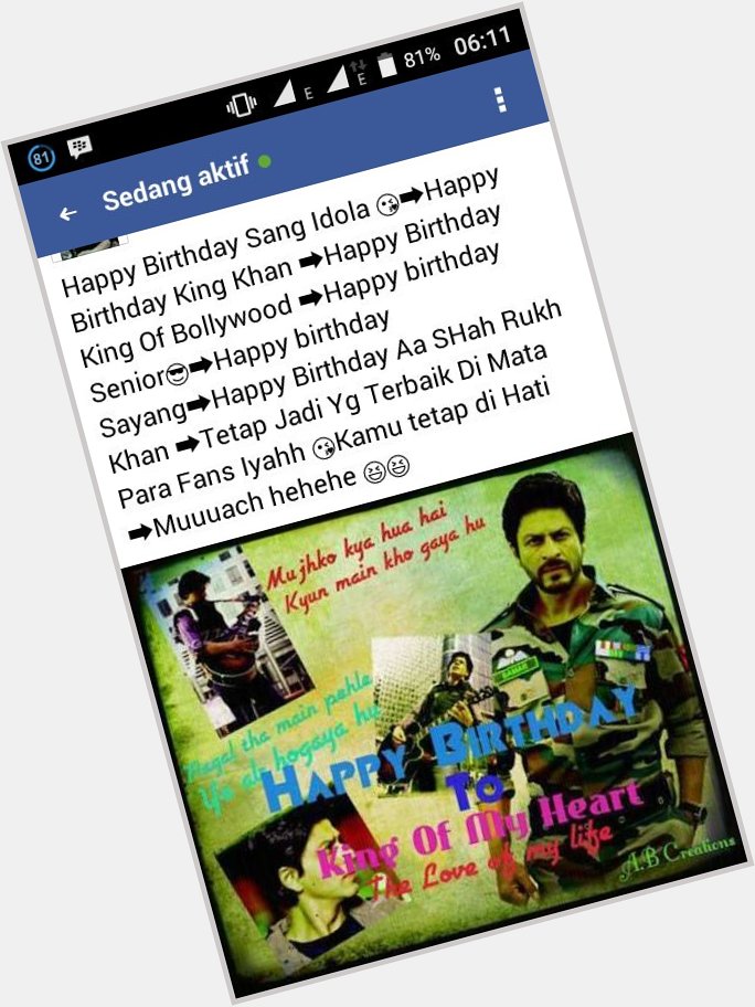 Happy Birthday SHah Rukh Khan 