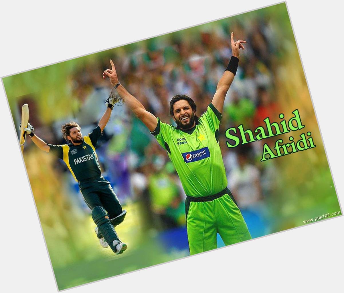 Happy birthday shahid afridi hoping a good game from you 