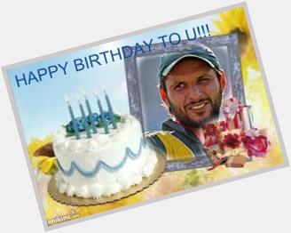  Happy Birthday Shahid Afridi. May Allah bless you & the team with success  Aameen 