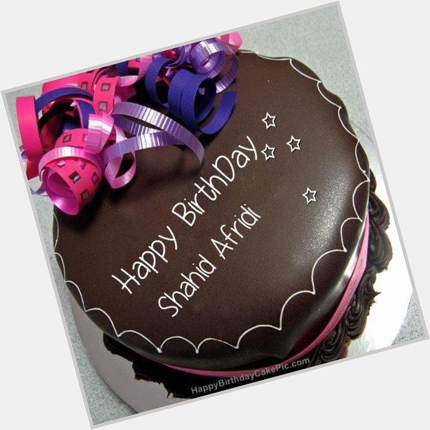 Happy birthday shahid afridi my inspiration may you long live 
