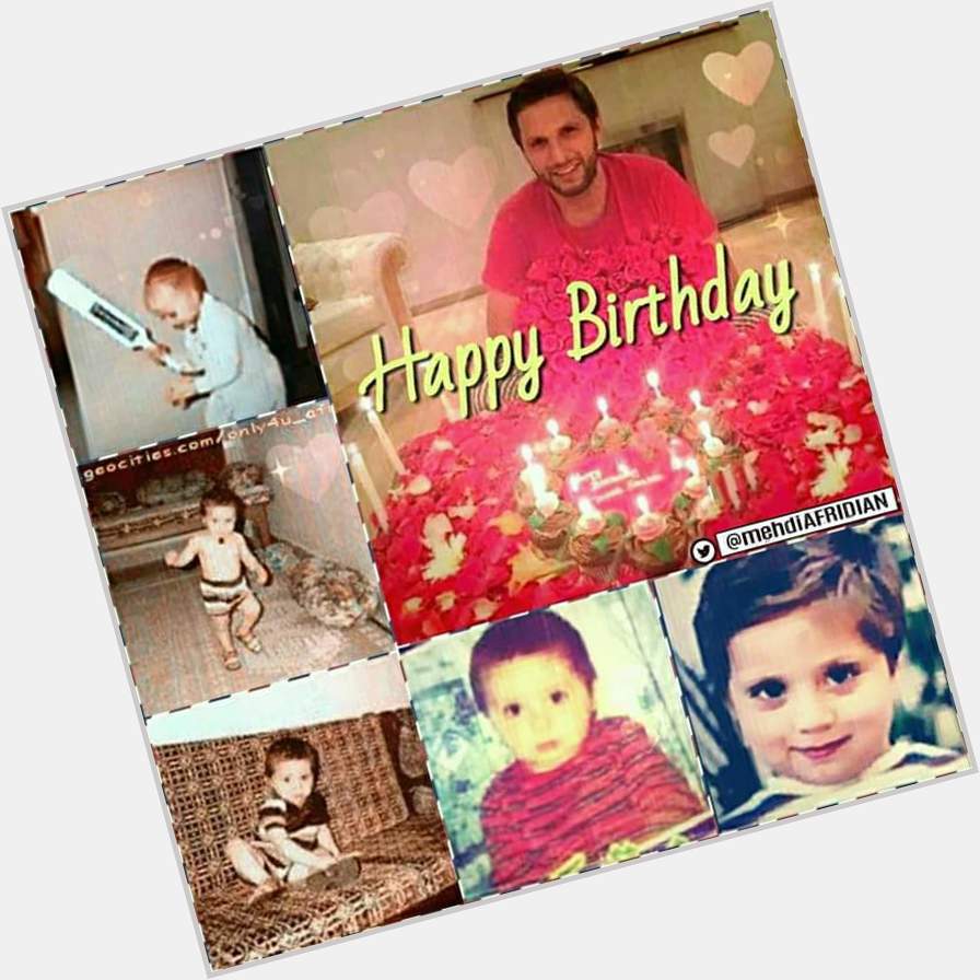 Happy birthday to shahid Afridi                     