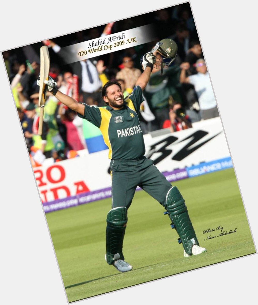 The most amazing cricketer in the world shahid afridi happy birthday to you.....         