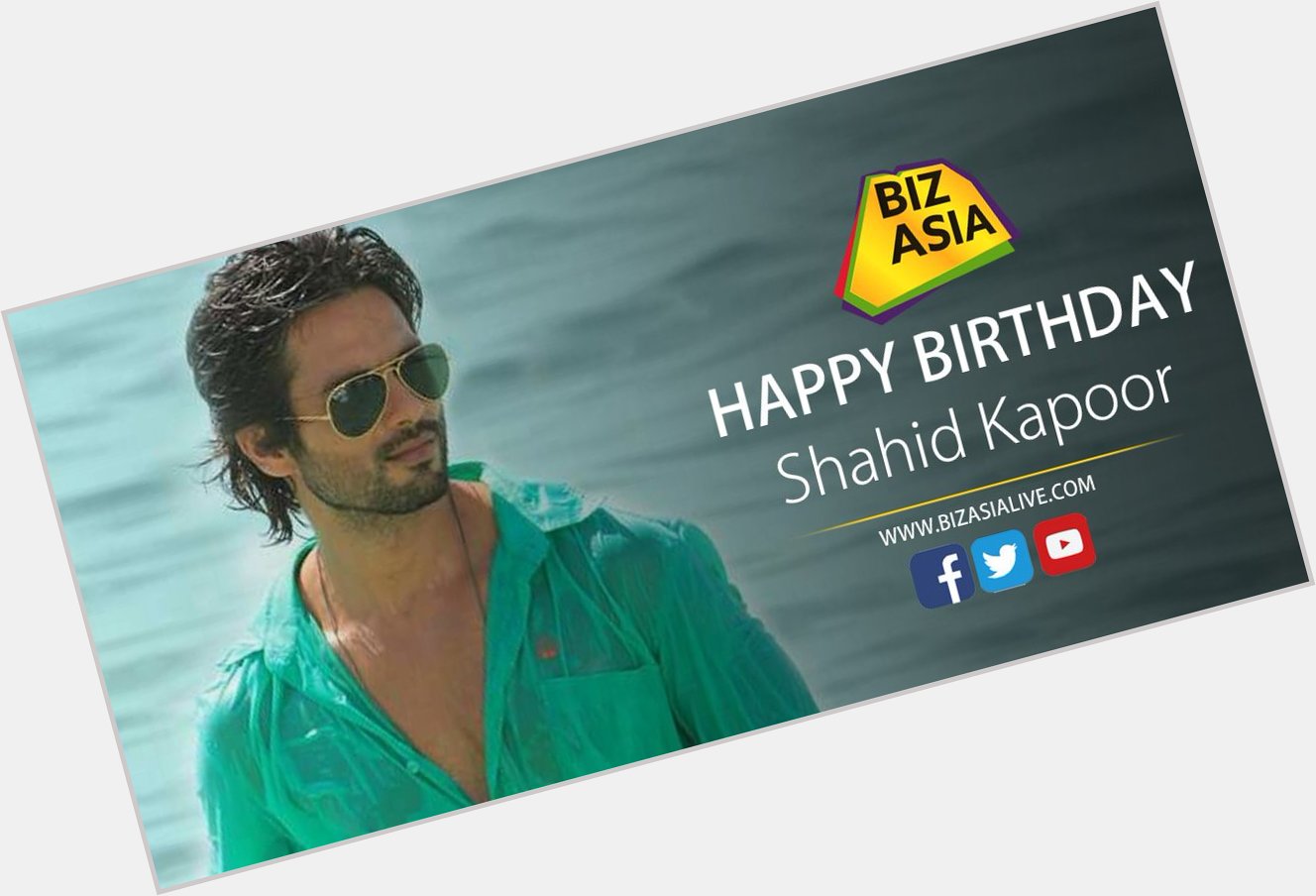  wishes Shahid Kapoor a very happy birthday.  