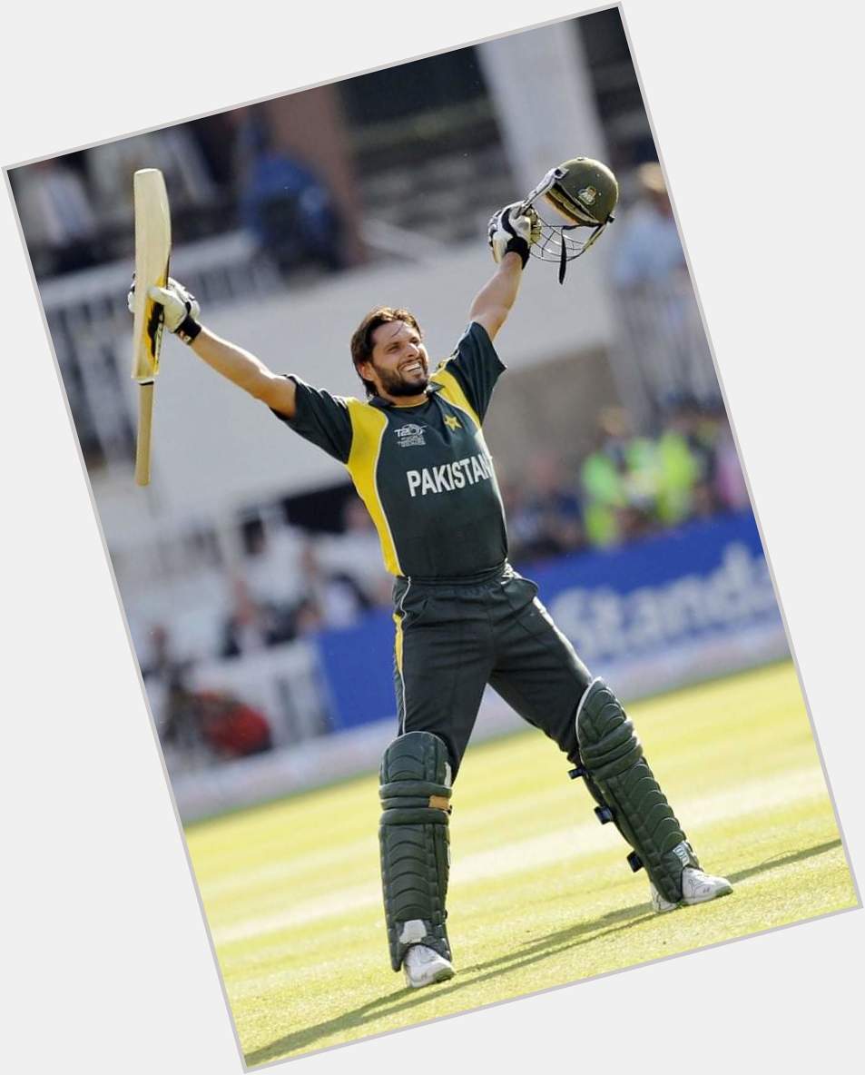 A name every Pakistani knows (whether you\re a cricket fan or not) Mr Shahid Khan Afridi Happy Birthday, Lala.  