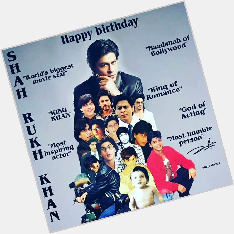 Happy birthday Shahrukh khan sir 