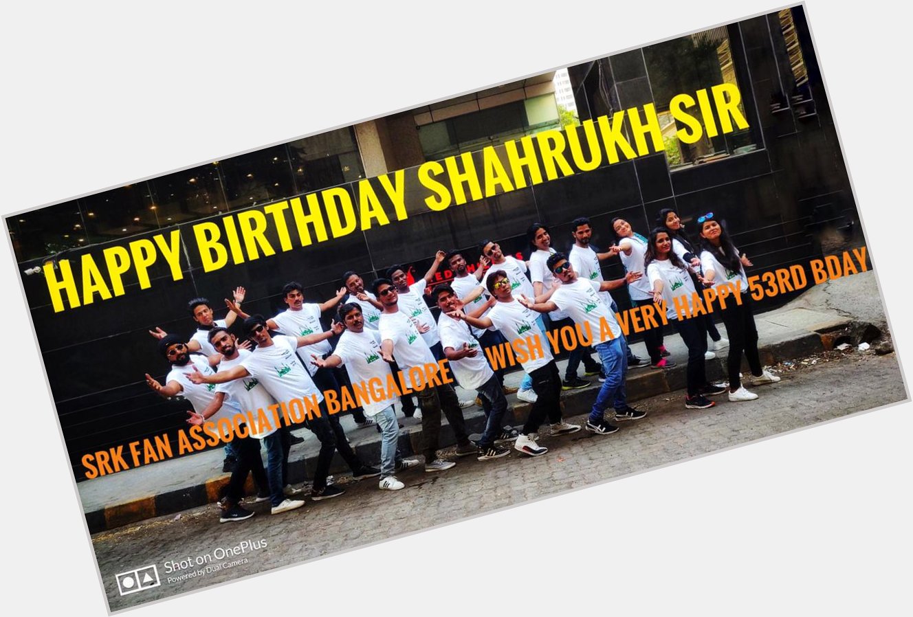 Happy birthday shahrukh khan sir  many many more happy returns of the day sir     
