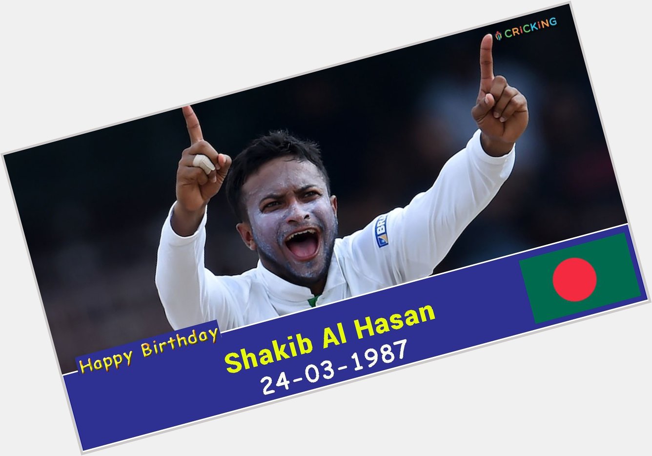 Happy Birthday Shakib Al Hasan. The Bangladesh cricketer turns 30 today. 
