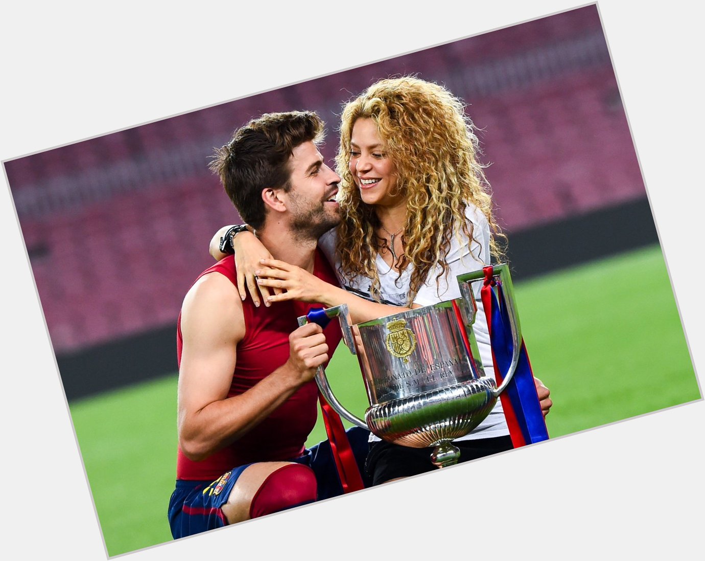 She sang the official song of the 2010 World Cup.

He won it. 

Happy Birthday and  