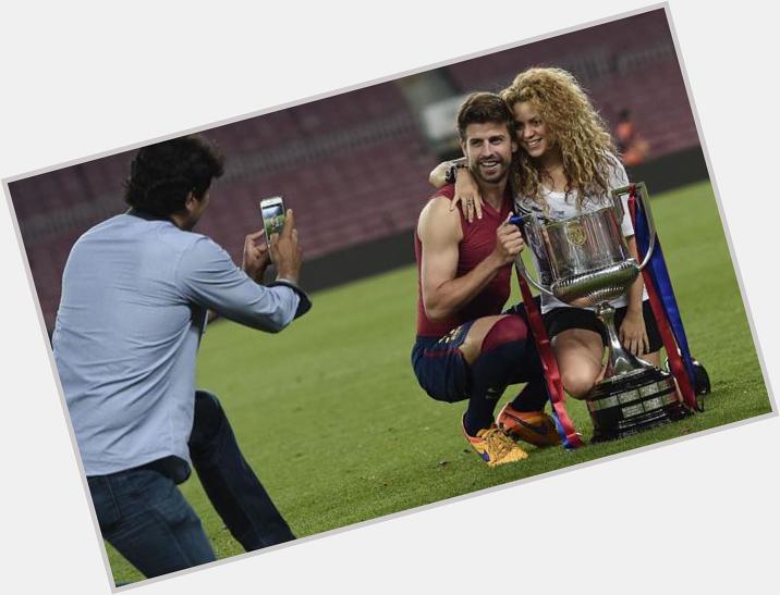 Happy birthday to Gerrard Pique and his wife Shakira, I wish you long life and more clean sheets  