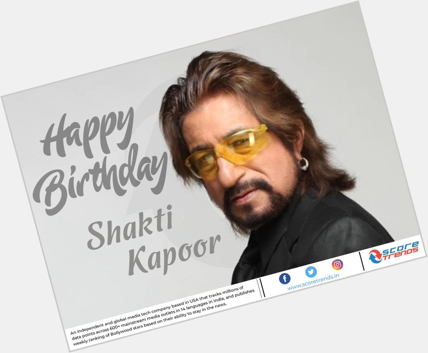 Score Trends wishes Shakti Kapoor a Happy Birthday!! 
