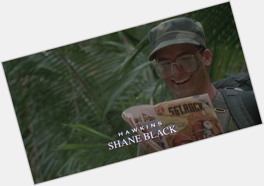 Happy 56th birthday to Shane Black! Hawkins in Predator, director & co-writer of Predator 4.  