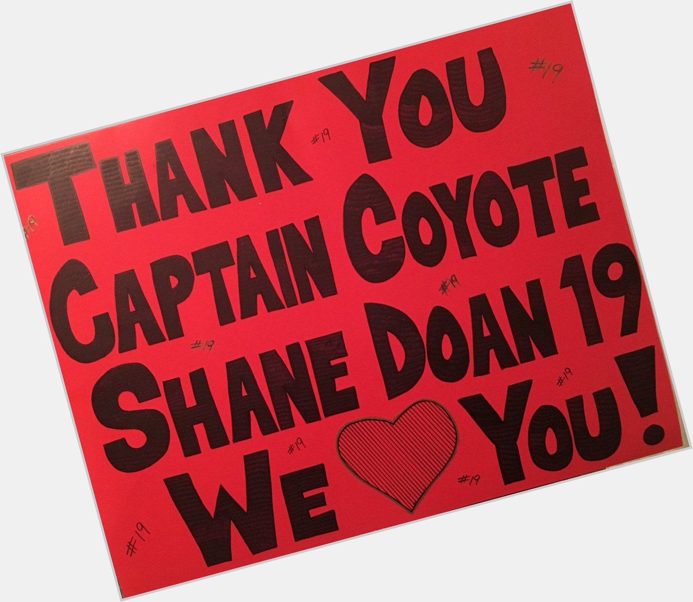  was extremely lucky to call you our Captain! 
Happy Birthday Shane Doan, hope you have a fantastic day! 