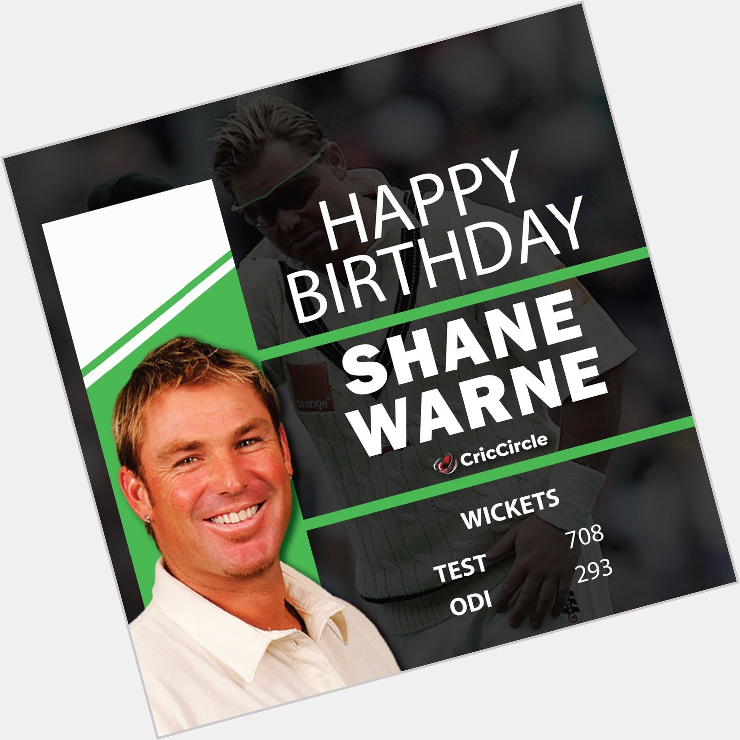 Happy Birthday Shane Warne       